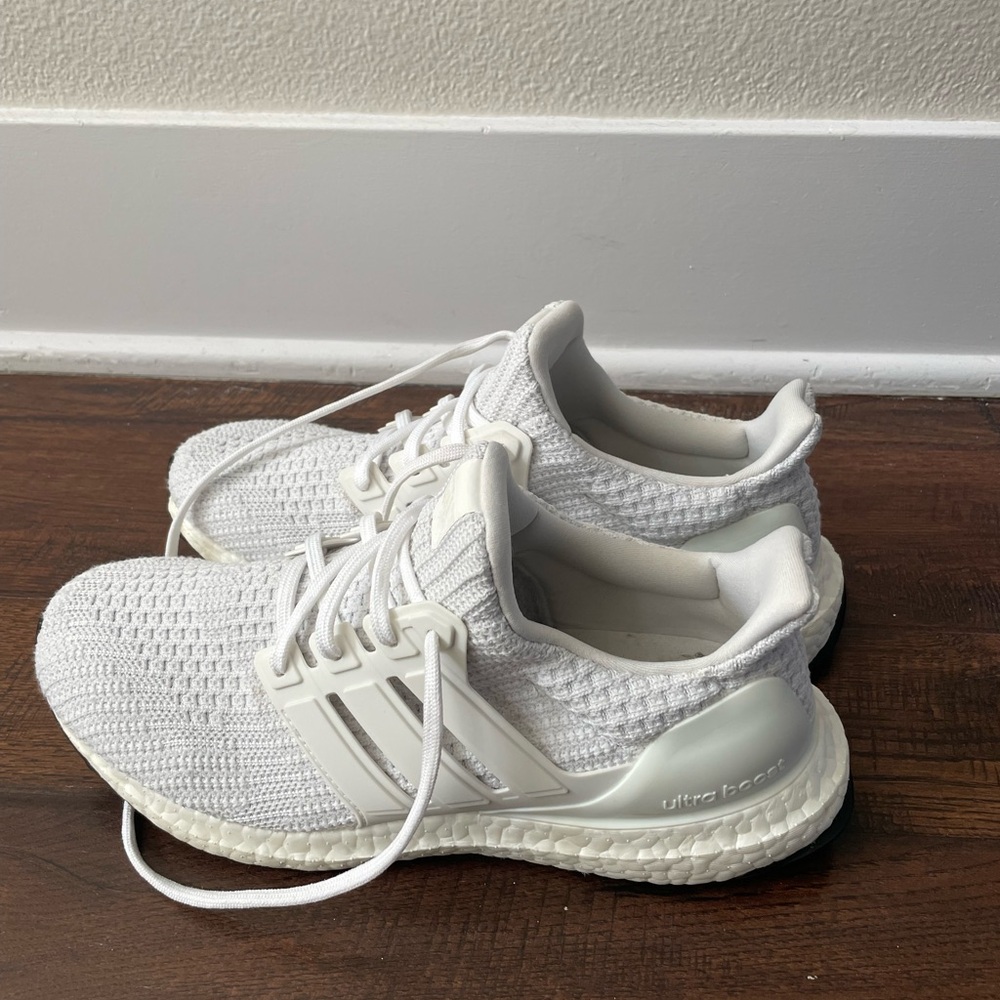 Adidas Ultra Boost All-White Running Shoes